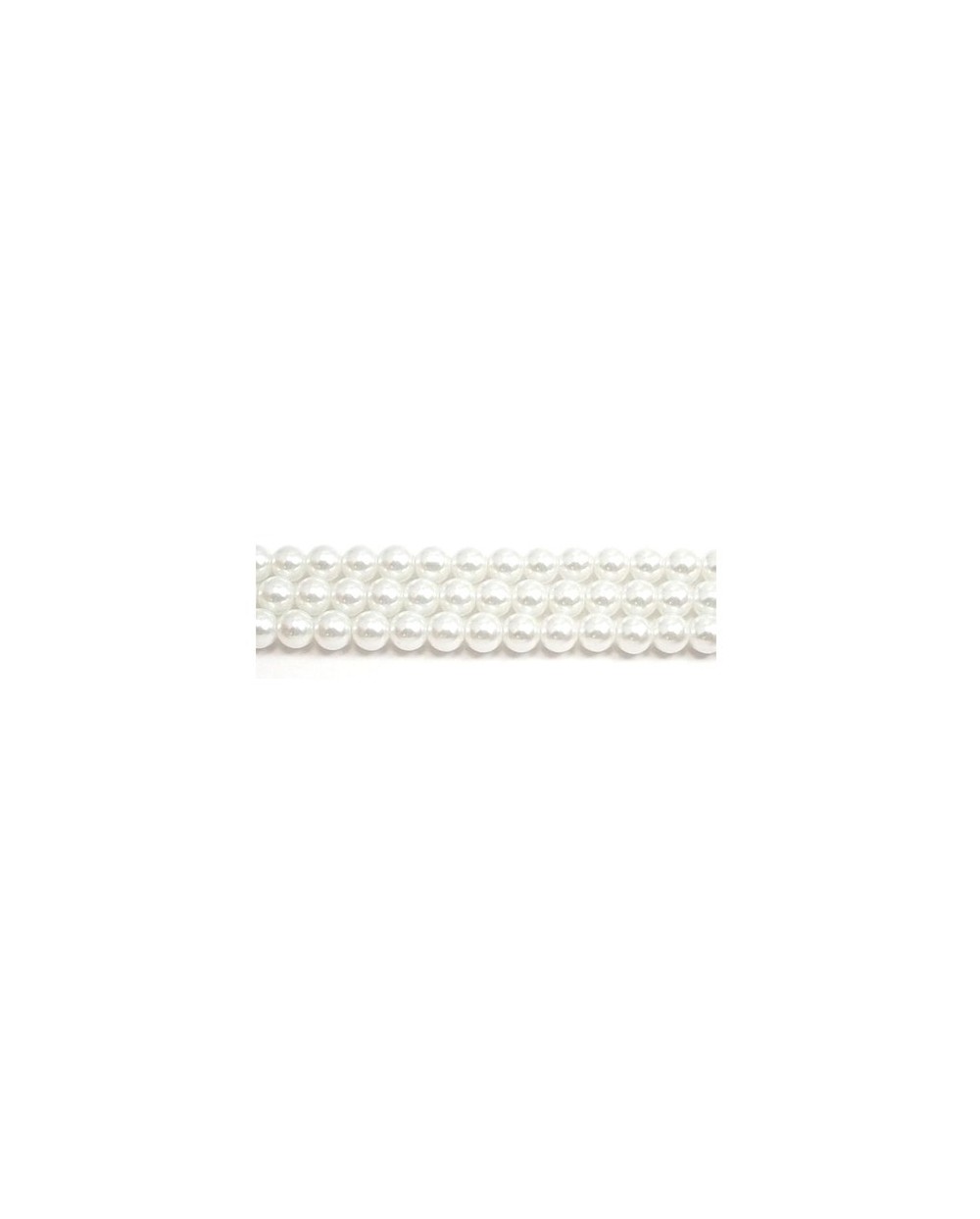 Preciosa stikliniai perlai (baltos sp.) 4 mm - 10 vnt