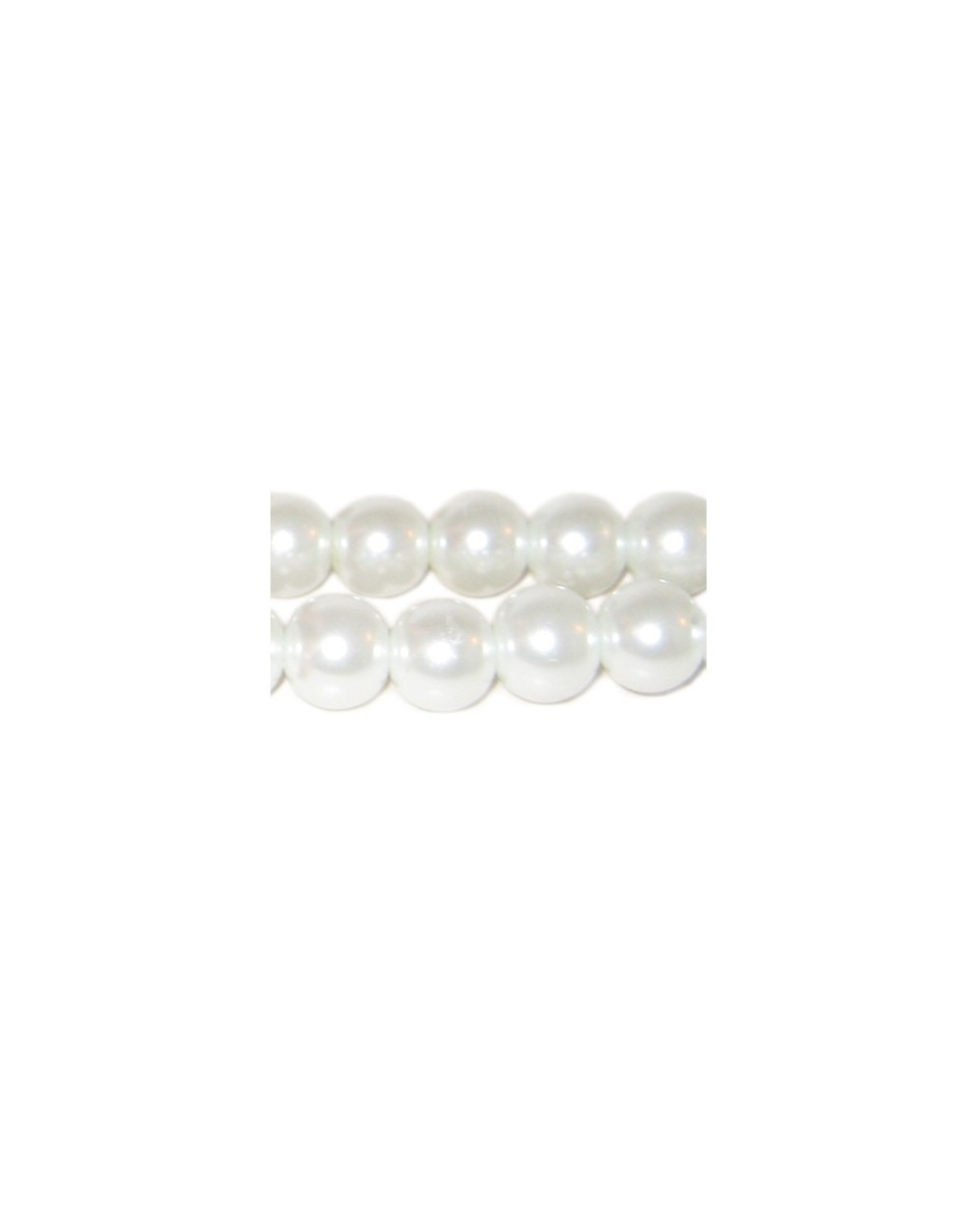Hematitas baltas magnetinis (perlų sp.) 6 mm. - 1 vnt.