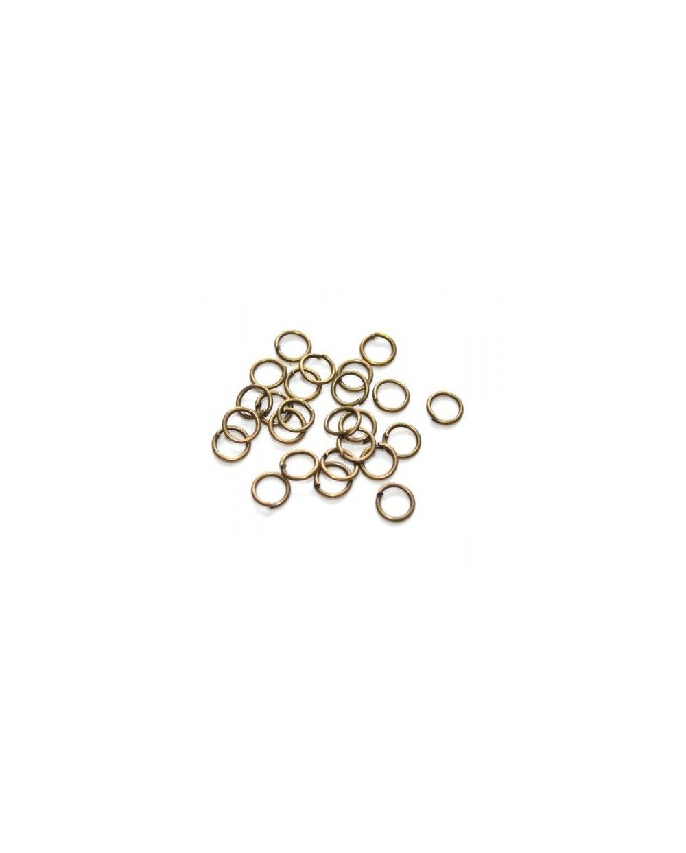 Žiedeliai metaliniai, bronzos sp. 5 x 0,5 mm - 100 vnt