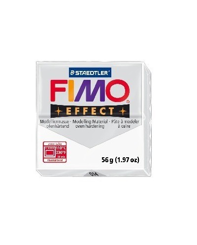 FIMO effect modelinas skaidrios baltos sp., 56g