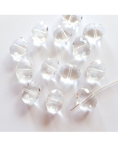 Kristalas briaunuotas, ovalus crystal sp., 9x12x6mm , 1 vnt.