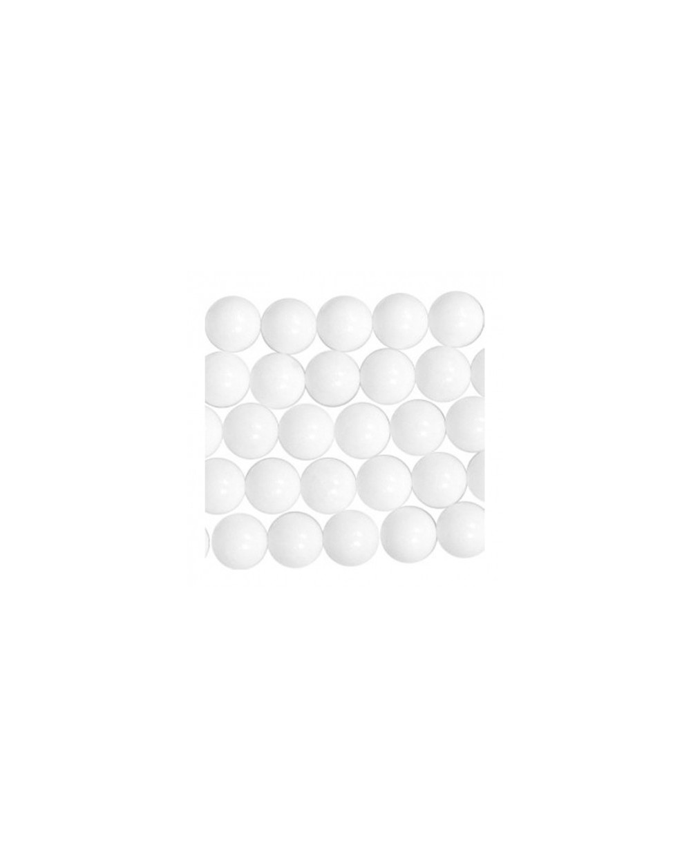 Agatas (baltas), apvalus, 6 mm, 1 vnt.