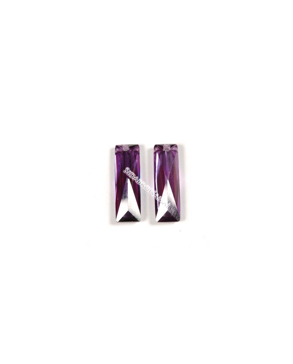 Cirkonis, violetinės sp.,stačiakampis 5x16x4